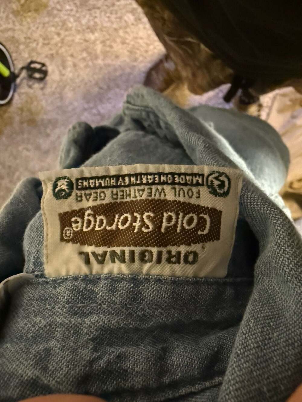Vintage Cold Storage Original Denim Alaska Souvenir Button Down Shirt